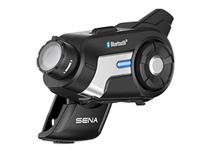 SENA 10C - Bluetooth 4.0 Stereo Headset mit integrierter Kamera für Motorräder - Einfache Befehls- und Steuerschnittstellen.