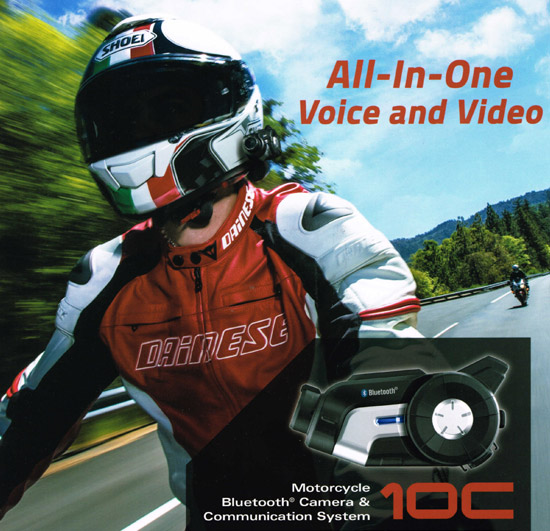 SENA 10C - Bluetooth 4.0 Headset with integrated action camera for motorcycles