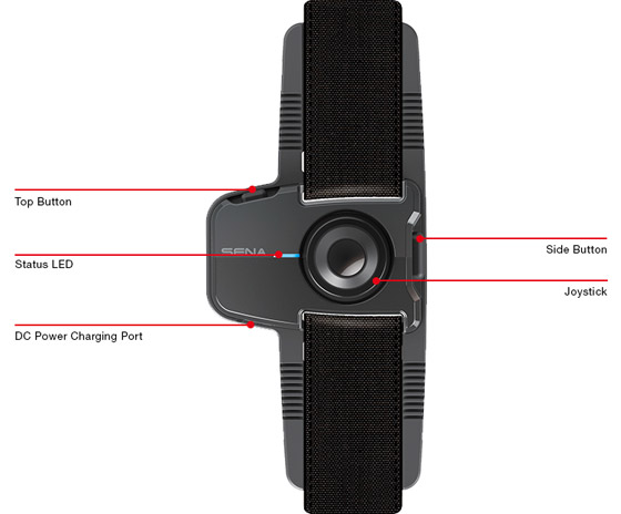 Details der SENA SC-WR-01 Wristband Remote eine Fernbedienung fr das Handgelenk zur Steuerung des 20S, 10U, 10C und des neuen 10R Headset 