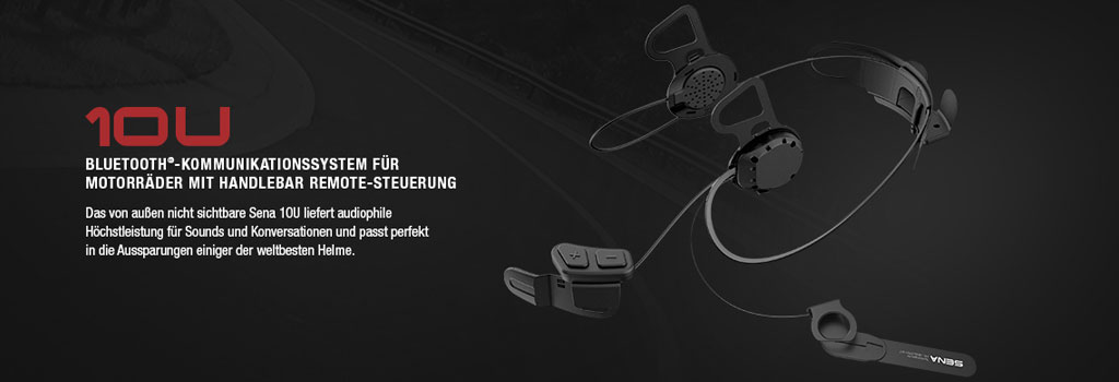 SENA 10U Bluetooth 4.0 Stereo Headset mit Intercom speziell fr Helme von Schuberth, Shoei und Arai