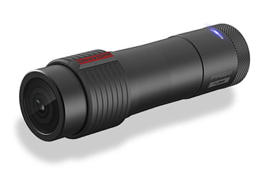 Sena Prism Tube Action-Kamera für Motorradhelme. Sehr klein und leicht und mit Doppelmikrofonen - One-Touch-Aufnahme