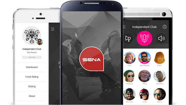 Sena RideConnected App für das Sena Headsets - über das Datenvolumen des Smartphones kommunizieren