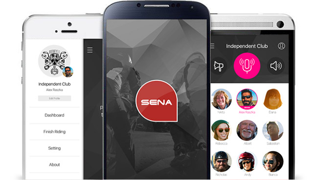 Sena RideConnected App - use your Sena headset to talk to multiple riders through your smartphone