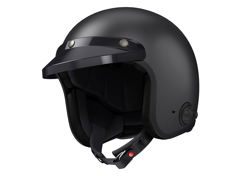 Sena Savage offener Jet-Helm mit integriertem Bluetooth und eingebauten HD-Lautsprechern Foto 7