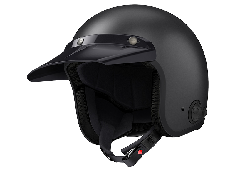 Sena Savage offener Jet-Helm mit integriertem Bluetooth und eingebauten HD-Lautsprechern Foto 6