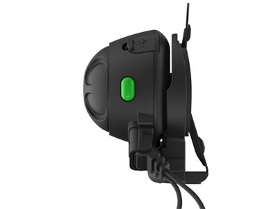 Sena SMH5 MultiCom Bluetooth Headset designed to easily snap on and off of user’s helmets - Our simplest clamp design yet