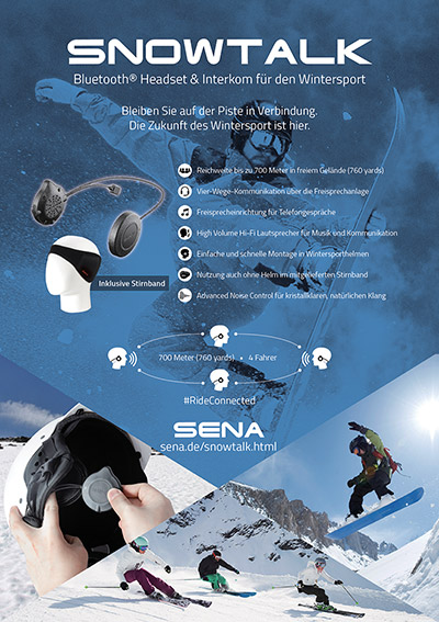 SENA Snowtalk Bluetooth 3.0 Headset fr den Wintertsport