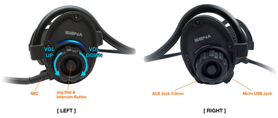 SPH10 Bluetooth v2.1 Class 1 Stereo MultipairHeadset with Intercom Bluetooth  Details