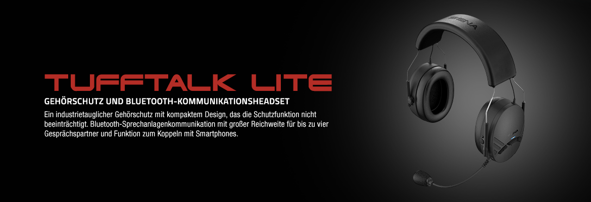 Sena Tufftalk Lite Gehrschutz und Bluetooth 4.1 Kommunikations-Headset